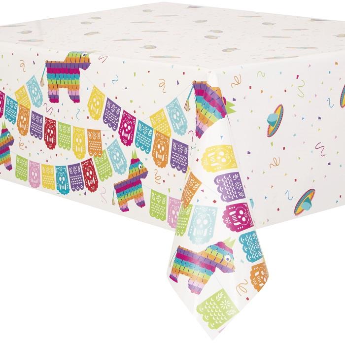 Mexican Fiesta Plastic Party Tablecloth 138 x 213cm | Party Save Smile