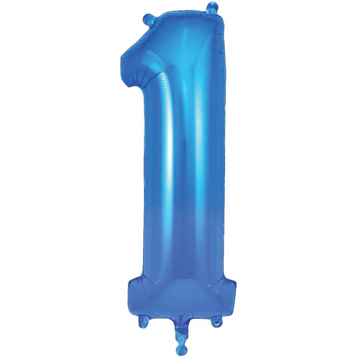 Blue Number 1 Balloon