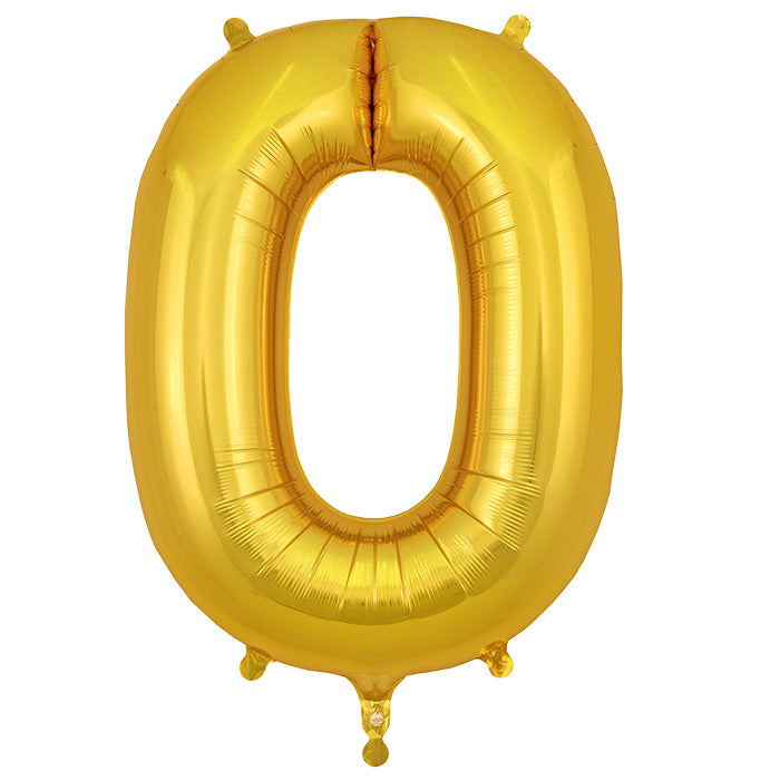 Gold Letter O Foil Balloon Oaktree 34 inches | Party Save Smile