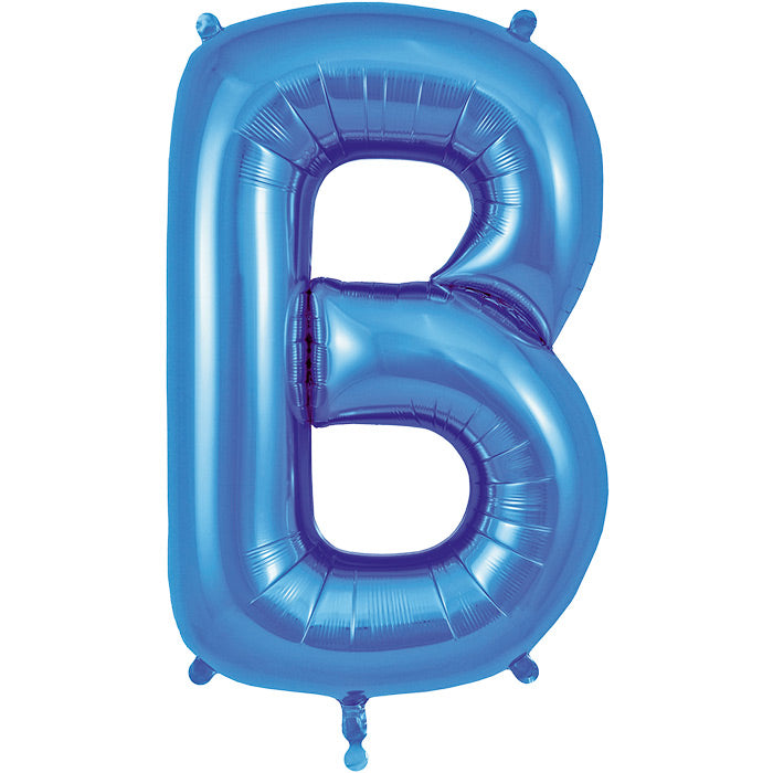 Blue Letter B Foil Balloon Oaktree 34 inches | Party Save Smile