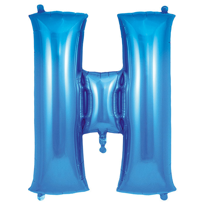 Blue Letter H Foil Balloon Oaktree 34 inches | Party Save Smile