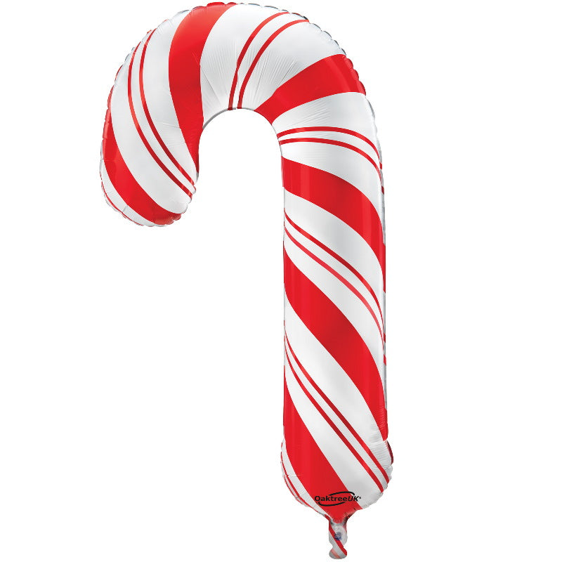 Red White Candy Cane Foil Balloon 35 inches | Party Save Smile