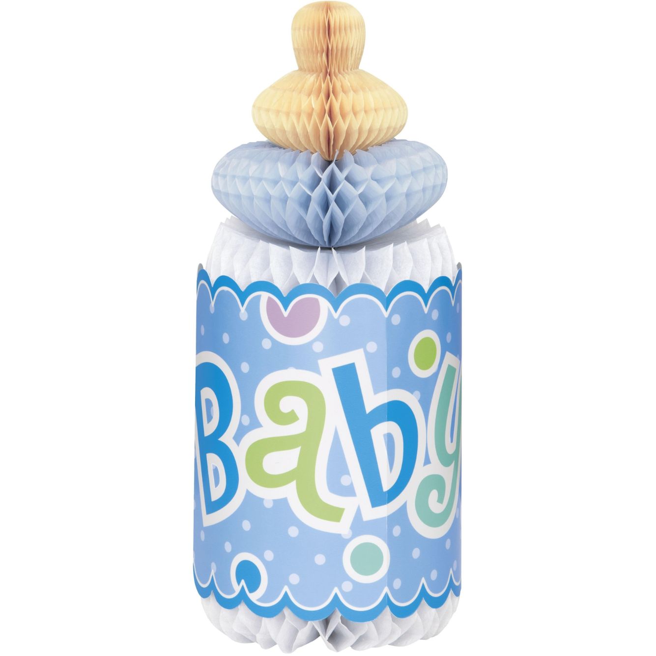 Blue Bottle Baby Shower Table Decorations | Party Save Smile