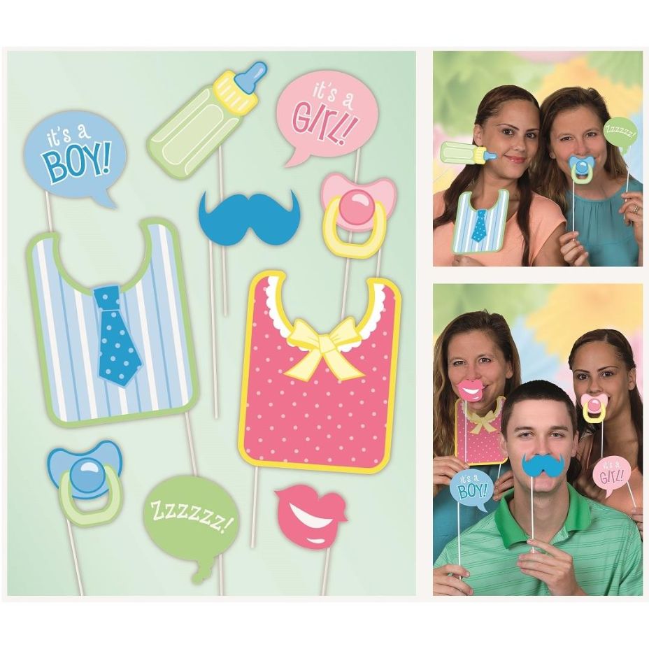 Baby Shower Photo Props 10 Pack | Party Save Smile