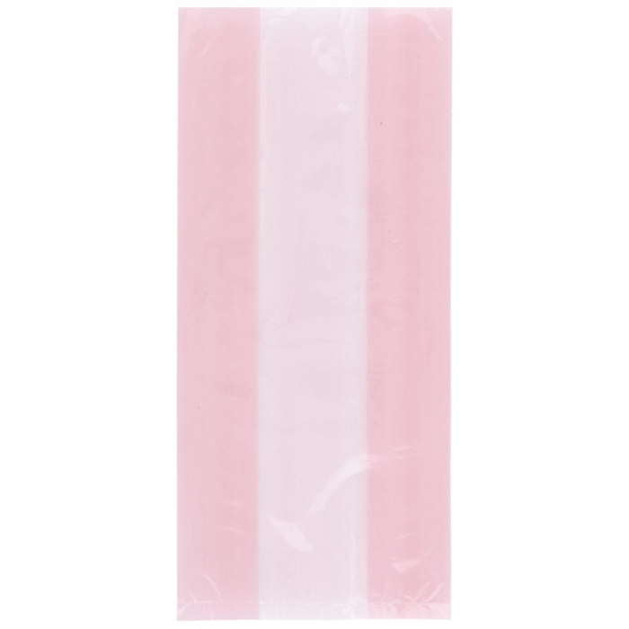 Baby Pink Cello Party Bags with Ties 30 Pack | Party Save Smile