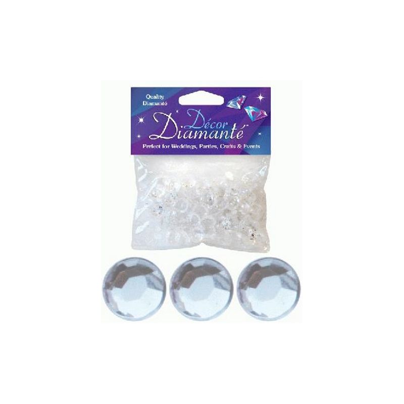 Clear Diamante Wedding Table Decorations 28 Grams | Party Save Smile