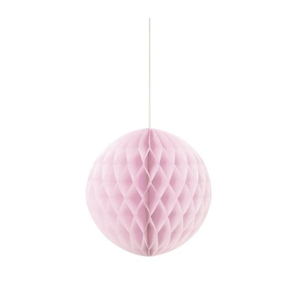 Baby Pink Honeycomb Ball Party Hanging Decorations 8 Inches | Party Save Smile