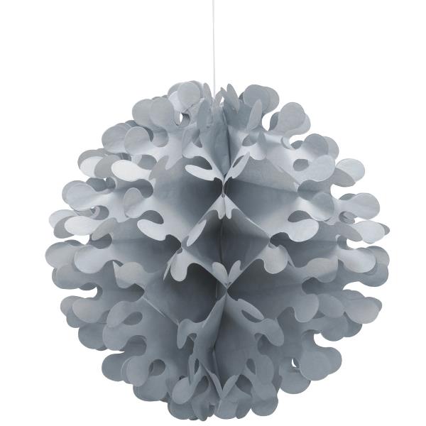 Silver Flutter Ball Party Hanging Decorations | Party Save Smile