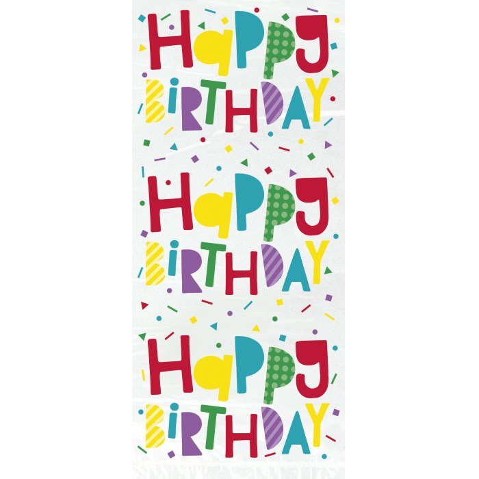Happy Birthday Cellophane Bags Pack of 20 | Party Save Smile
