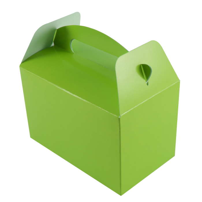 Lime Green Lunch Party Boxes 6 Pack | Party Save Smile