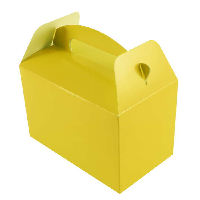 Yellow Party Lunch Boxes 6 Pack | Party Save Smile