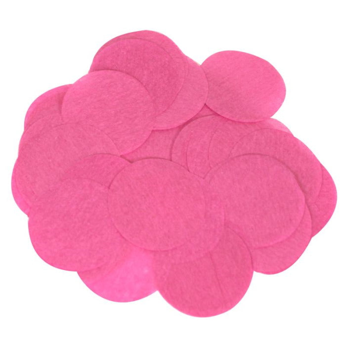 Hot Pink 15mm Paper Table Confetti Decoration 14 Grams | Party Save Smile
