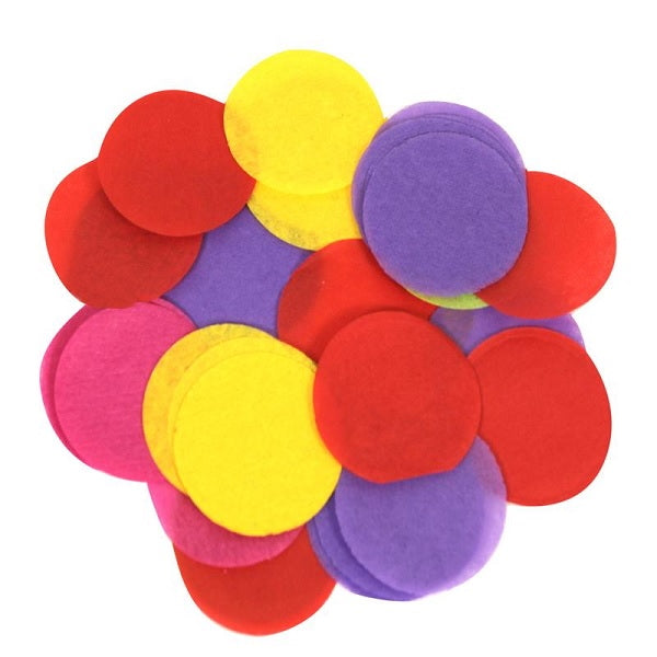 15mm Mixed Colours Paper Table Confetti Decoration 14 Grams | Party Save Smile