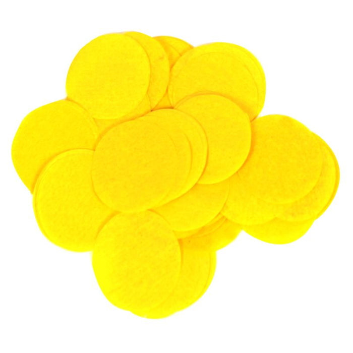 Yellow 25mm Paper Table Confetti Decoration 14 Grams | Party Save Smile