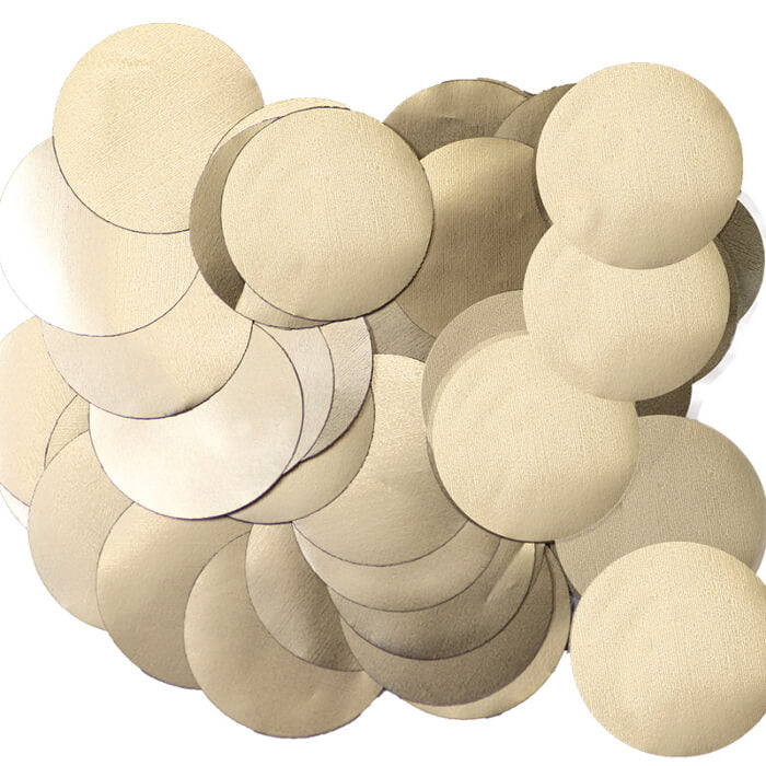 10mm Champagne Metallic Foil Confetti 14 Grams | Party Save Smile