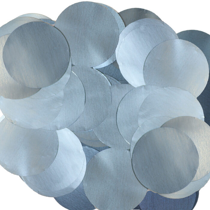 25mm Light Blue Metallic Table Confetti 14 Grams | Party Save Smile