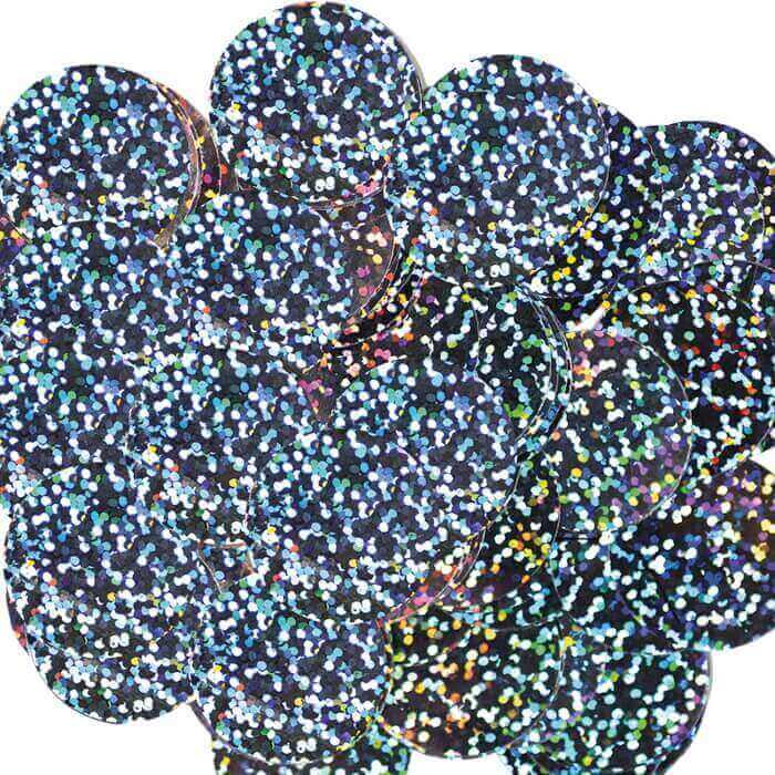 25mm Holographic Silver Confetti 14 grams | Party Save Smile