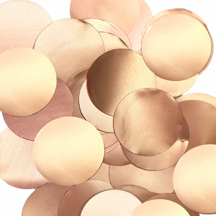 10mm Rose Gold Metallic Table Confetti 50 grams | Party Save Smile