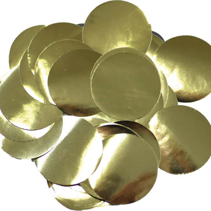 25mm Gold Metallic Foil Confetti 50 grams | Party Save Smile