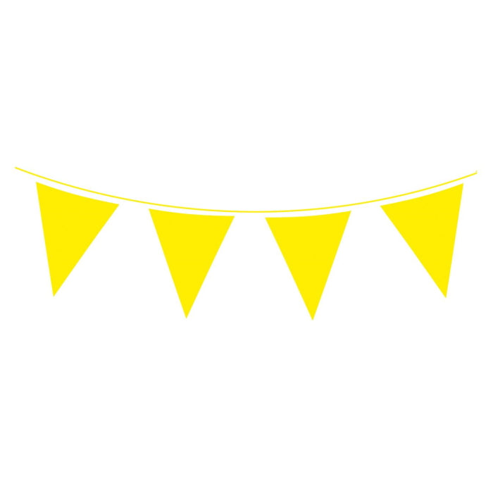 Yellow Flag Banner Bunting 10 metres | Party Save Smile