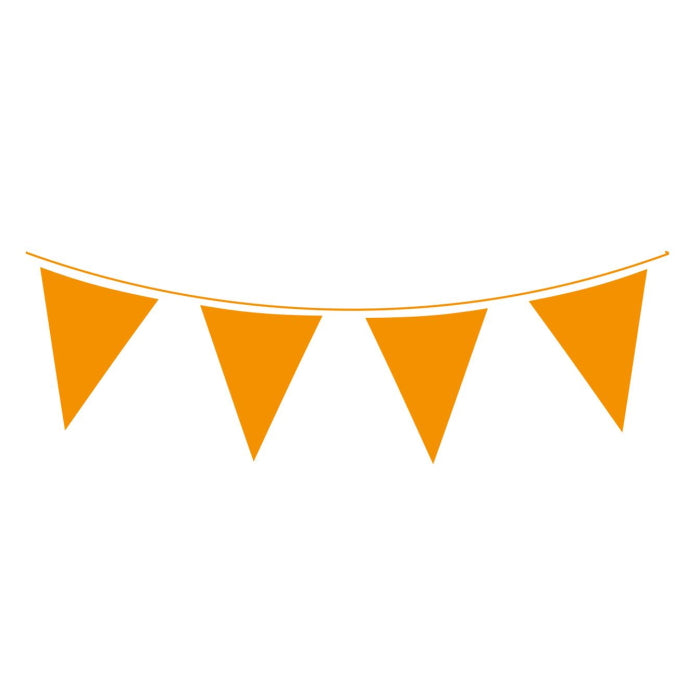 Orange Flag Bunting Banner Decoration 10 Metres | Party Save Smile