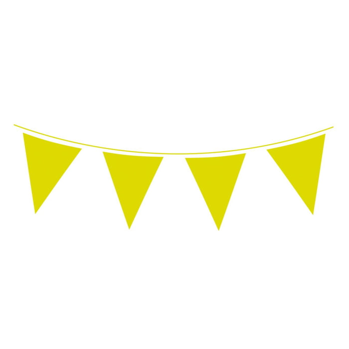 Lime Green Bunting Flag Banner 10 metres | Party Save Smile