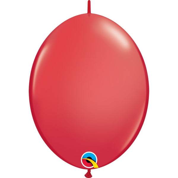 Red Quick Link Balloons Qualatex 12 inch | Party Save Smile