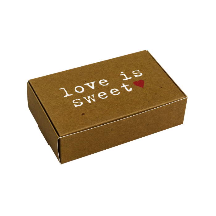 Rustic Kraft Heart Wedding Cake Box Pack of 10 | Party Save Smile