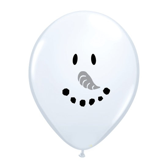 Snowman Mini Latex Balloon: Christmas Latex Balloon 5 inch