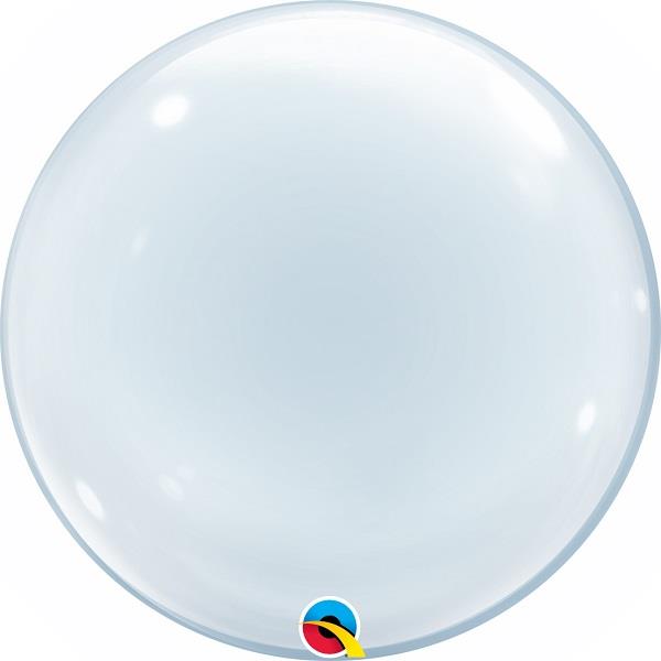 Clear 20" Qualatex Deco Bubble Party Balloon | Party Save Smile