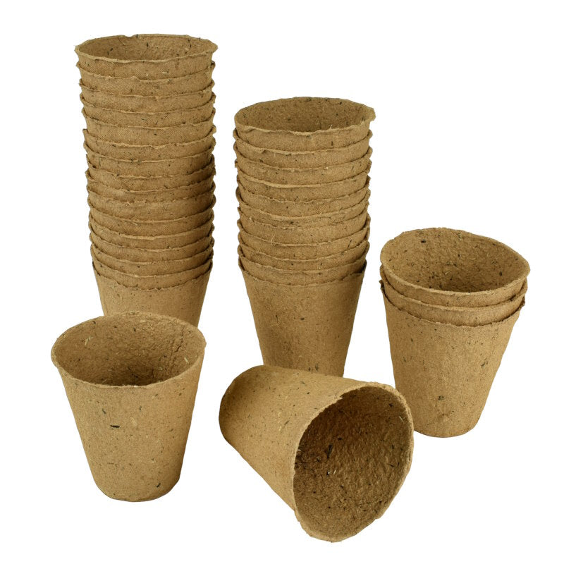Gro-Sure Fibre Pots for Plants Round 6cm Pack of 96