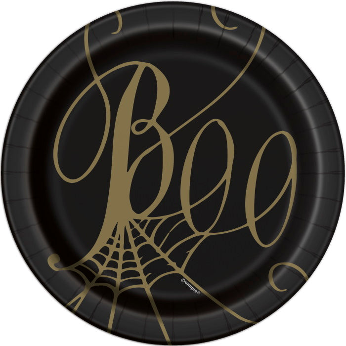 Halloween Spider Web Party Cake Plates Pack of 8 | Party Save Smile