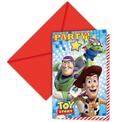 Toy Story Party Invitations Pack of 6 Invites & Envelopes | Party Save Smile