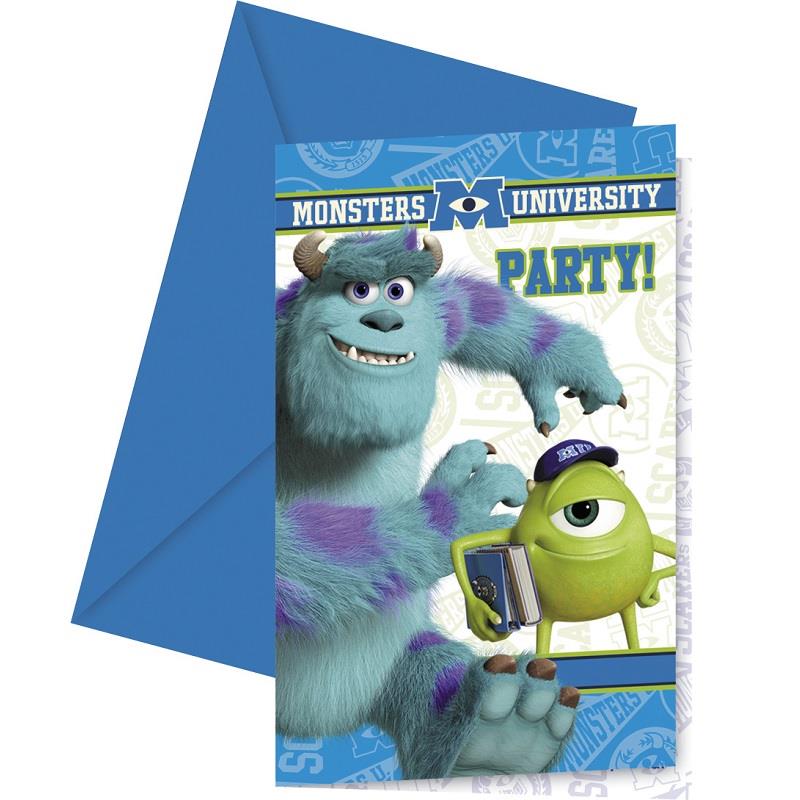 Monsters Inc Party Invitations Pack of 6 Invites | Party Save Smile