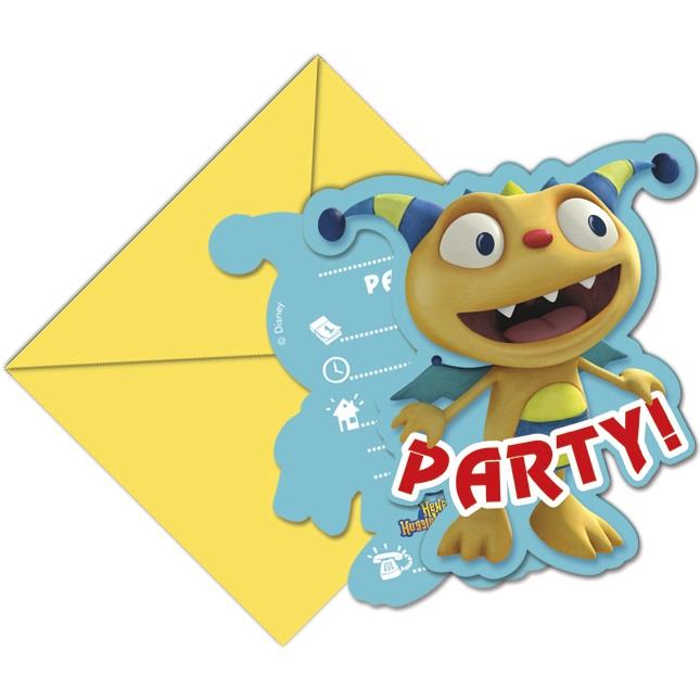 Henry Hugglemonster Invitations Pack of 6 | Party Save Smile