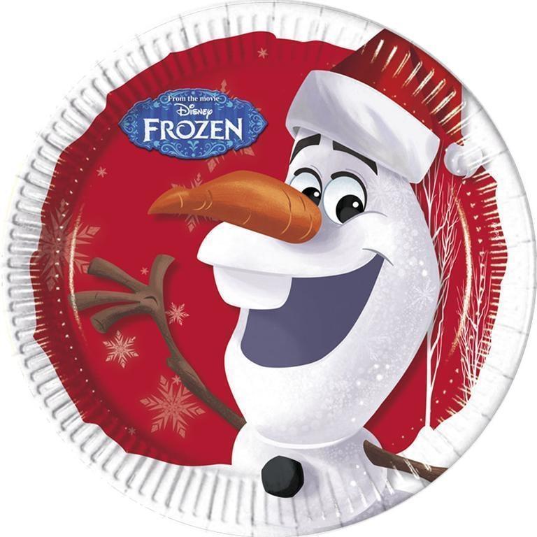 Olaf Christmas Party Plates Pack of 8 | Party Save Smile