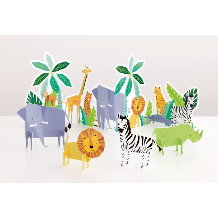 Animal Jungle Party Table Decorating Kit Pack of 5 | Party Save Smile