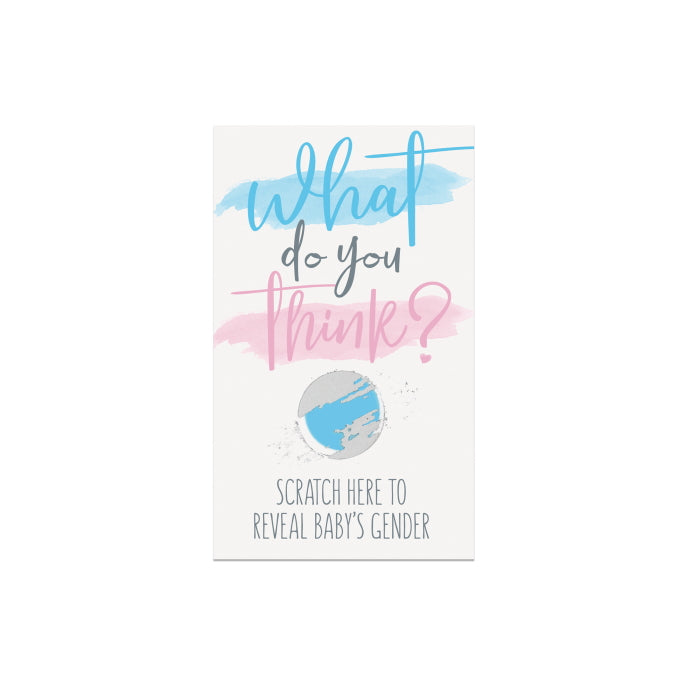 Boy Gender Reveal Scratch Cards 10 Pack | Party Save Smile
