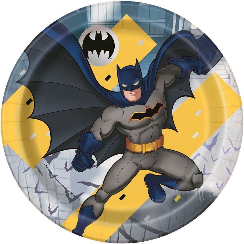 Batman Logo Paper Plates Pack of 8 | Party Save Smile