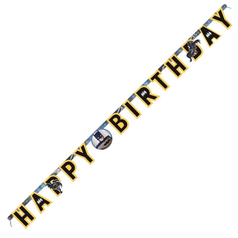 Batman Birthday Banner 1.7 metres | Party Save Smile