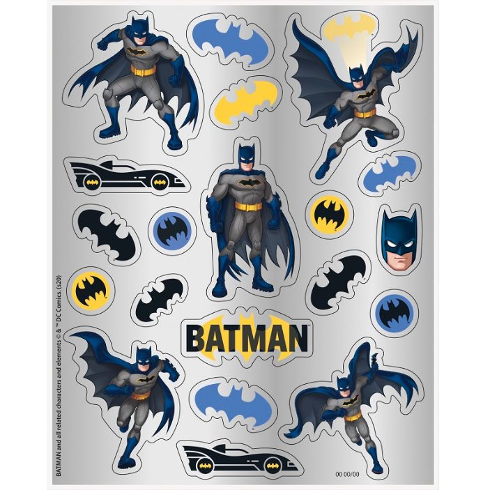 Batman Sticker Sheets Party Bag Filler Pack of 4 | Party Save Smile