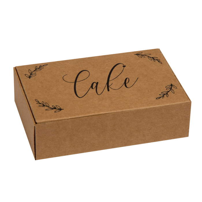 Rustic Kraft Wedding Cake Box Pack of 10 | Party Save Smile