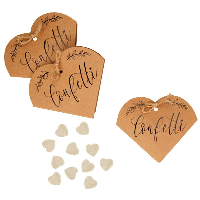Rustic Kraft Wedding Throwing Tissue Confetti Pack of 20 | Party Save Smile
