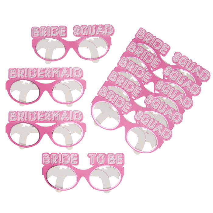 Bride Squad Hen Party Glasses Party Favours Pack of 8 | Party Save Smile
