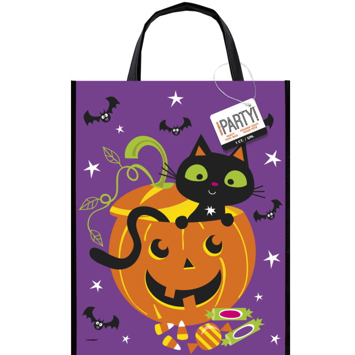 Cat and Pumpkin Halloween Trick or Treat Bags | Party Save Smile