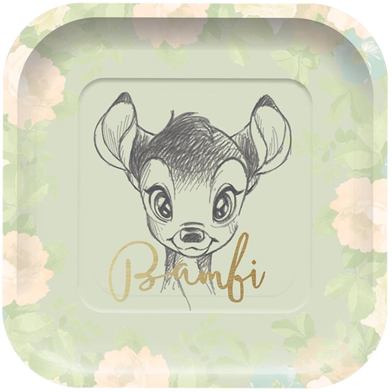 Bambi Square Party Plates Pack of 4 | Party Save Smile