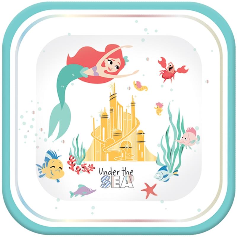 Ariel the Little Mermaid Party Platters Pack of 4 | Party Save Smile