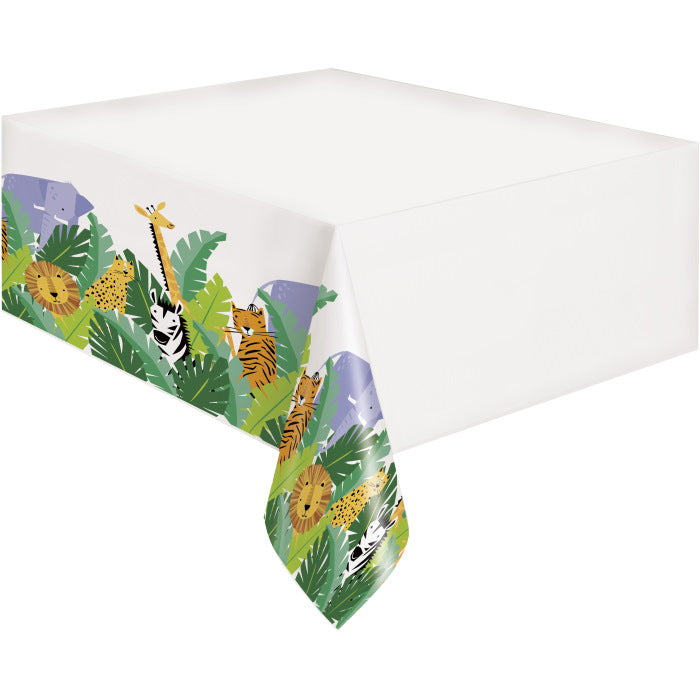 Animal Jungle Party Plastic Tablecover Tablecloth 138 x 213cm | Party Save Smile