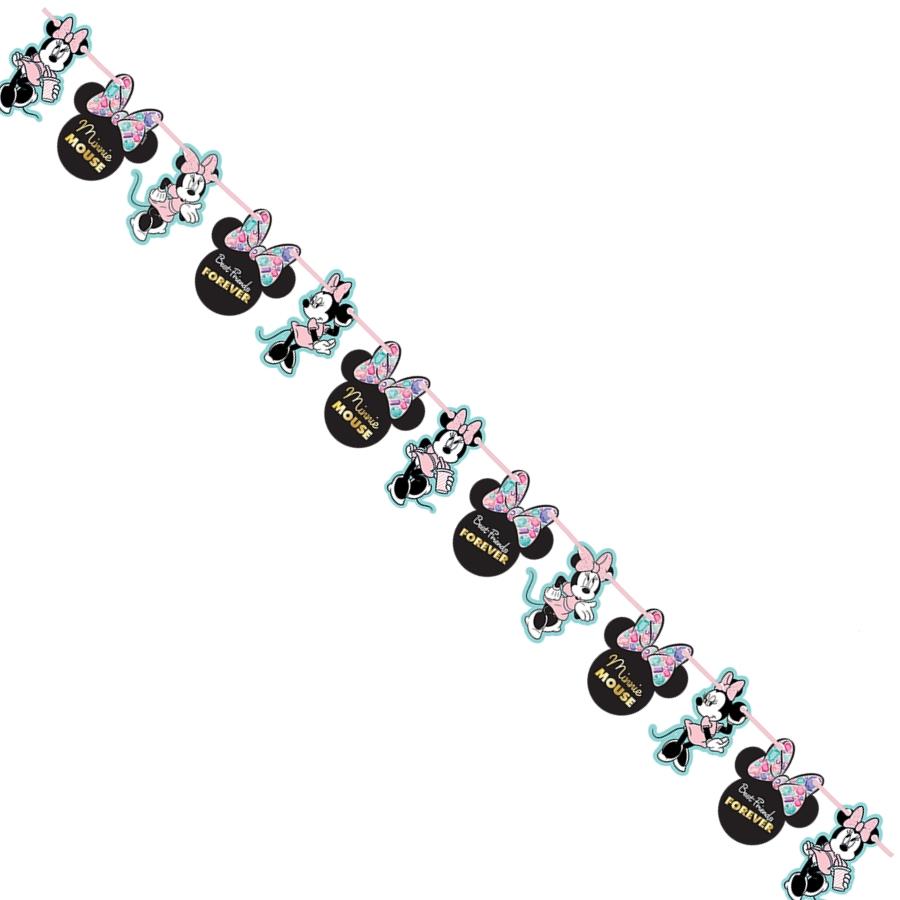 Minnie Mouse Garland Banner 1.5 metres | Party Save Smile