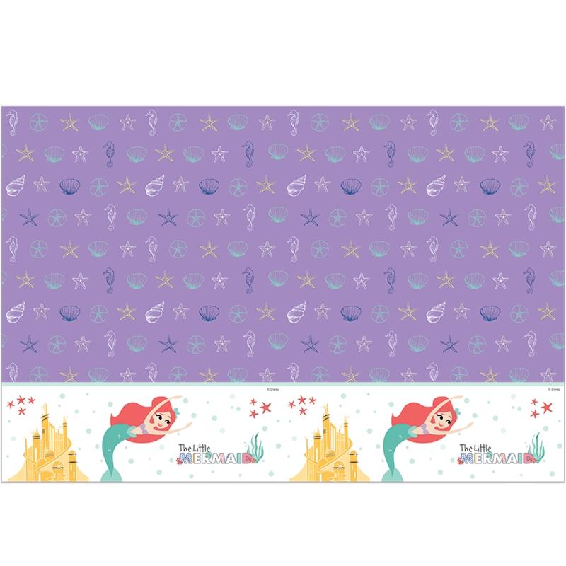 Ariel the Little Mermaid Plastic Party Tablecloth 120 x 180cm | Party Save Smile